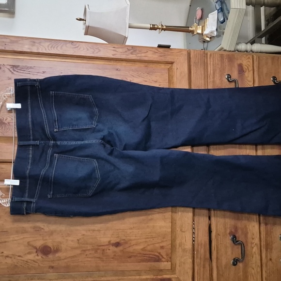 Terra&Sky Stretch Pull On Blue Jeans 1X - Picture 2 of 5